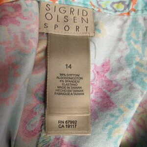 Sigrid Olsen Floral Cotton Pants